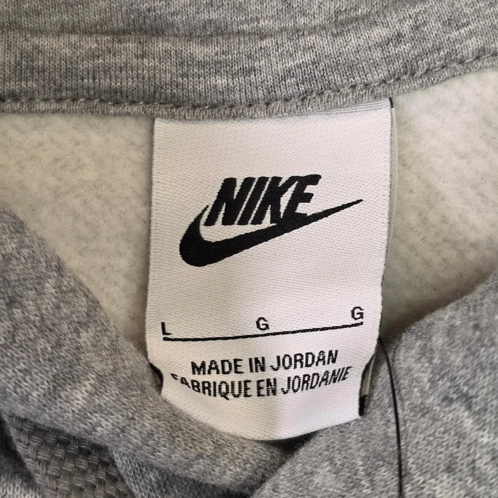Nike‎ Men's Size L Club Fleece Gray Pullover Hoodie Sweatshirt CJ1611-063 NWT